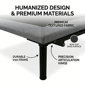 Base de Cama Eléctrica <span class=keywords><strong>Externa</strong></span> para <span class=keywords><strong>Cuidado</strong></span> de Ancianos con Control Remoto Inalámbrico, Elevación Ajustable Segura para Residencias y Centros de Salud - Product Image 3
