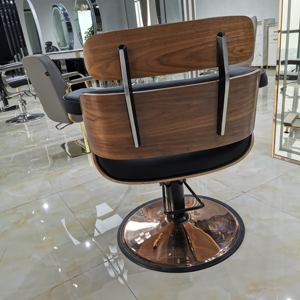 Châu Âu Phong Cách Phổ Biến Bán Buôn Vẻ Đẹp Hiện Đại Salon Nội Thất Đen/Xám Thợ Cắt Tóc Ghế Để Bán - Product Image 3