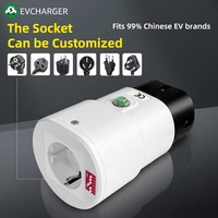 Scaricatore V2L Adattatore EV Tipo 2 Interruttore DIP 6 Livelli per BYD CCS2/GB-T, Compatibile con la maggior parte delle auto e