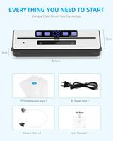 Machine de mise sous vide pour aliments 70Kpa, scelleuse alimentaire sous vide avec double chauffage