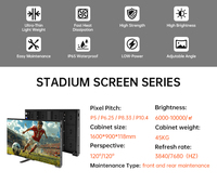 Écran LED périmétrique de stade de football de grande taille, panneaux LED pour usage extérieur, mur d'affichage LED pour stade