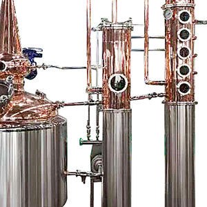 Máquina de destilación de cobre TEKBREW, 200L, 300L, 500L, equipo de destilación, <span class=keywords><strong>whisky</strong></span>, vino, ginebra, vodka, brandy, olla, destilador de alcohol para el hogar - Product Image 3