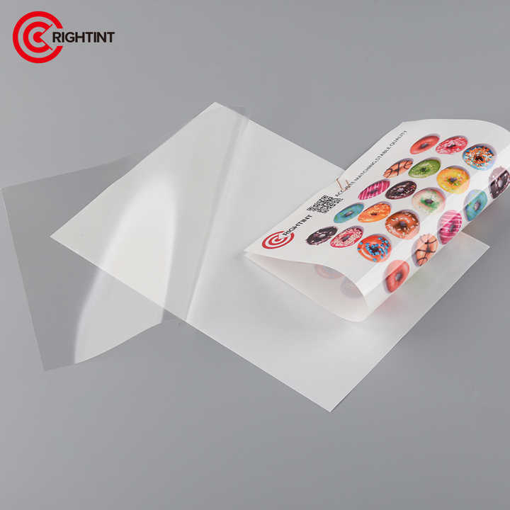 UV Adhesive Inkjet Printable Transparent A4 Vinyl Film