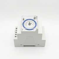 ELSINE SUL181d Saklar Timer Program Harian DIN Rail Mekanik Kuarsa 24 Jam Dial 16 A