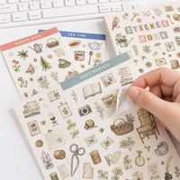Autocollants décoratifs coréens personnalisés, autocollants mignons réutilisables, fabricant de livres d'autocollants avec papier de support