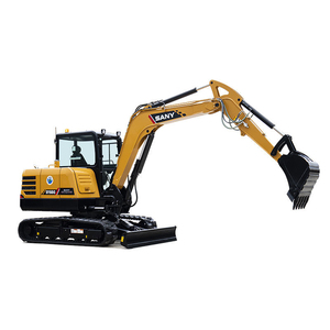 Excavatrice sur chenilles SANY SY60C jaune, équipement de construction de taille moyenne, machine de terrassement robuste - Product Image 2