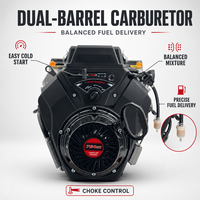 Moteur à essence V-Twin 764cc robuste et économique, résistant à la chaleur, facile d'entretien, pour découpeuse à béton et pompe de drainage minier