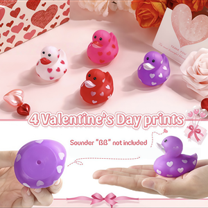 Valentine của ngày trái tim khuôn mẫu cao su vịt mềm bền nhiều màu sắc tuyệt vời trang trí cho chơi Quà tặng mới lạ cho nhiều - Product Image 4