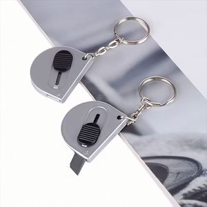 Couteau de sécurité rétractable OEM portable, coupe-enveloppes, mini couteau de poche porte-clés en plastique, ouvre-lettre – Cadeau promotionnel - Product Image 4