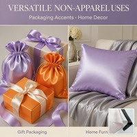 Tissu satiné élastique brillant 90 GSM, toucher soyeux haute brillance, textile extensible en trame pour robes de soirée et de fête, OEM