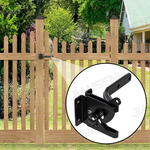 thumbnail image 2 of Self-Locking Gate Latch For Wooden Fences - Heavy Duty Gravity Lock For Pool, Yard & Garden Gates 2 of 14