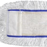 Tête de vadrouille de nettoyage de poche remplaçable en polyester plat et coton microtissu recyclé Tête de vadrouille plate pour vadrouilles magiques humides