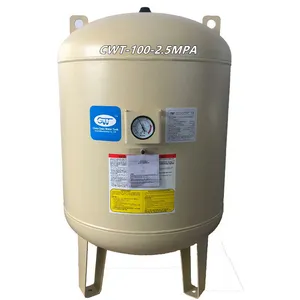 Hot Selling Cwt-100L-25bar Stainless Steel Marine Vessel Water Supply Pressure Tank for Home Use