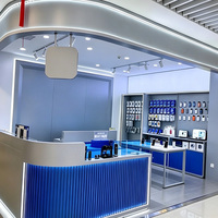 Vitrine d'exposition numérique pour magasin de téléphonie mobile, présentoir commercial personnalisé pour téléphones portables