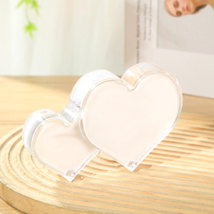 Marco de Fotos de Plástico con Forma de Corazón y Purpurina Flotante Líquida para Decoración de Bodas, en Oferta - Product Image 5
