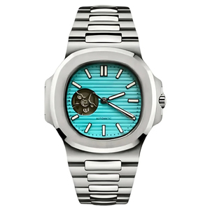 Nouvelle montre à mouvement mécanique NH38, cadran creux de 41 mm avec bracelet en acier inoxydable et affichage à aiguilles - Product Image 3