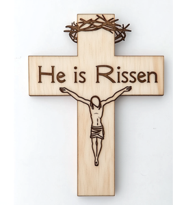 Croce Religiosa in Legno di Alta Qualità, Fatta a Mano, per Decorazione Casa e <span class=keywords><strong>Cucina</strong></span>, Ornamento da Appendere - Product Image 3