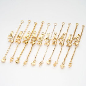 925 Bạc mỹ trang sức phụ kiện phát hiện ngọc trai Vòng Cổ Vòng chân Vòng tay kết thúc đuôi có thể điều chỉnh mở rộng chuỗi Clasp - Product Image 2