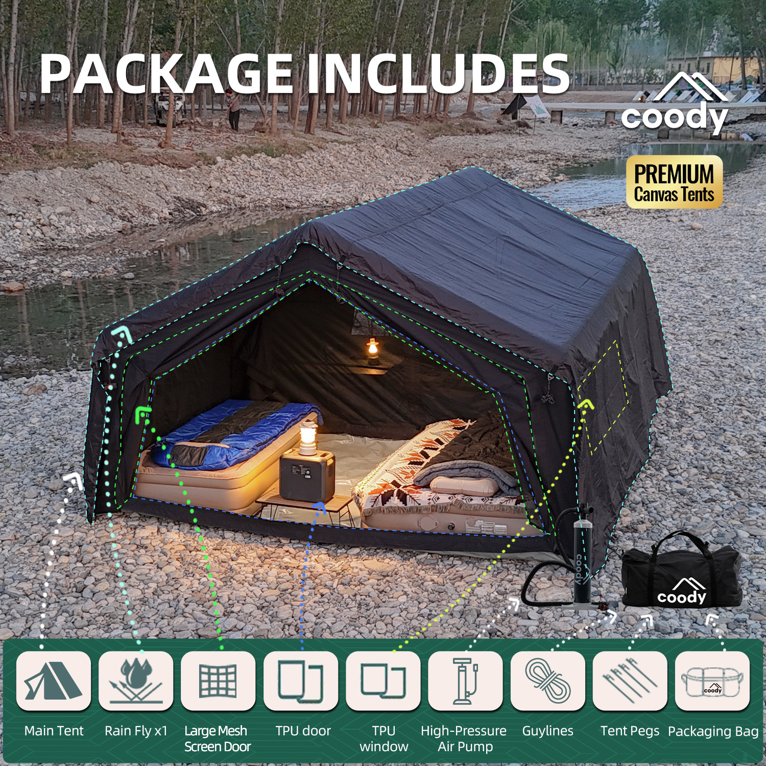 six person camping tent Cape 8.3 6-Person Square Pop-Up Escursionismo dark nights TOG:2.5: TOG unter 19°C Markisen Vergleich: Unterdach- vs.