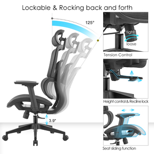 Rumah kantor full <span class=keywords><strong>mesh</strong></span> putar Kursi roda tamu manajer kursi kantor untuk kantor - Product Image 4