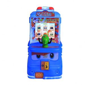 Máquina de juego de disparos con pistola de calle para niños, con monedas, de carreras, con diseño de autobús colorido, para interiores - Product Image 4
