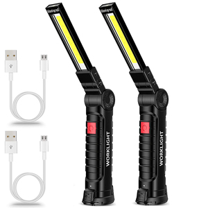 Luce da Lavoro LED Ricaricabile USB Pieghevole con Rotazione a 360 Gradi, 5 Modalità e Base Magnetica - Product Image 1