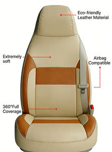 Housses de siège auto en cuir Nappa de luxe sur mesure, ensemble complet pour K5 A7, protection intérieure toutes saisons - Product Image 4