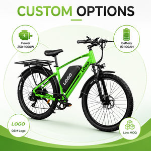 Vélo de montagne électrique 27,5 pouces, cadre en alliage d'aluminium, moteur sans balais 250-1000W, batterie au lithium 48V, double suspension, vélo électrique pour adultes - Product Image 1