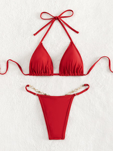 <span class=keywords><strong>Costume</strong></span> <span class=keywords><strong>da</strong></span> <span class=keywords><strong>Bagno</strong></span> Bianco a Due Pezzi Personalizzato per Adulti, Taglie Forti <span class=keywords><strong>da</strong></span> Donna, <span class=keywords><strong>Senza</strong></span> <span class=keywords><strong>Cuciture</strong></span> con Stampa Animalier e Logo Frontale con Lacci - Product Image 5