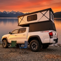Hard-top de luxe pour camionnette, qualité RV, compatible avec Toyota Tacoma 5 pieds de large, coque de camping améliorée en composite pour les voyages tout-terrain