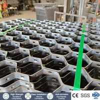 Ancrage en treillis hexagonal perforé en fil d'acier inoxydable pour revêtement réfractaire avec service de découpe pour séparateur cyclonique FCC