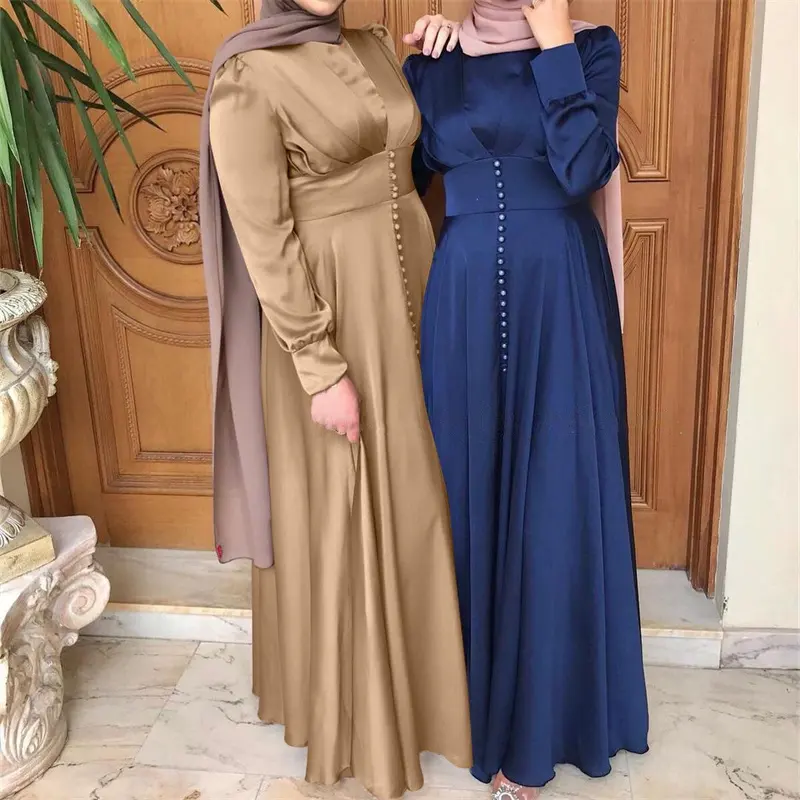 Das neue sonder angebot Großhandel Feminine Tunika Perlen Kleid Abaya Frauen Muslim Kleid Damen kleider