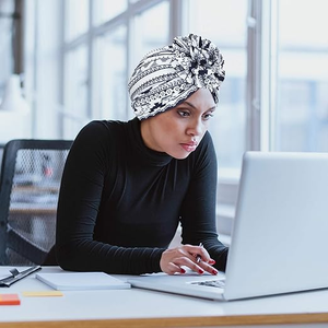 Тюрбан QINGYAN в африканском стиле для женщин, сексуальные тюрбаны с принтом, изысканный бантик, женский головной убор с африканским узором и цветным принтом - Product Image 4