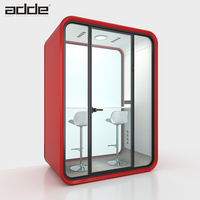 Cabine acoustique modulaire insonorisée pour 2 personnes Cadre moderne en aluminium Bureau Réunion Intimité Pod Cabine silencieuse