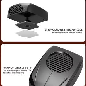 Ventilateur de voiture 2-en-1 à chauffage et refroidissement rapides, dégivreur de <span class=keywords><strong>pare</strong></span>-<span class=keywords><strong>brise</strong></span> avec 2 modes, chauffage d'habitacle et désembueur, appareil électrique - Product Image 5