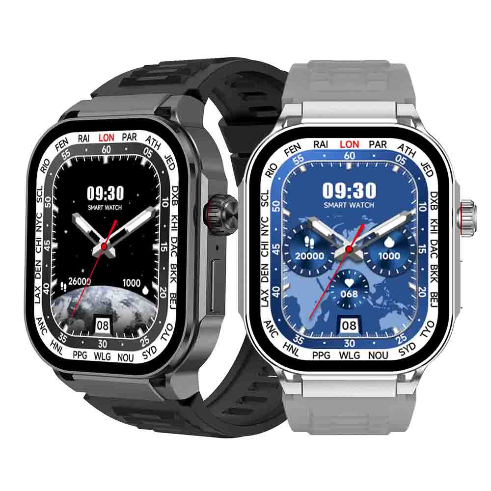 Dafit G40 Smart Watch with 2.1inch Square AMOLED Screen Waterproof IP67 Blood Oxygen Heart Rate Fitness Tracker for Men Women