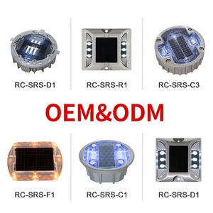 Цена мигающая дорожная панель Ip68 пластиковые маркеры светодиодная Солнечная энергия кошачий глаз дорожный светильник - Product Image 5