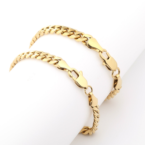 Người Đàn Ông Của Hợp Thời Trang Cuba Lề Đường Liên Kết Chuỗi Vòng Đeo Tay Thép Không Gỉ Bạc/Vàng Đồ Trang Sức Thời Trang Từ Miami - Product Image 5