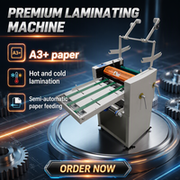 Machine de plastification à froid et à chaud QK-3800A pour format A3+, recto/verso, avec moteur informatisé et roulement facile