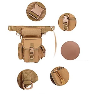 Sac banane tactique robuste et imperméable multifonctionnel pour la randonnée et le cyclisme, convertible avec <span class=keywords><strong>pochette</strong></span> de cuisse détachable - Product Image 4