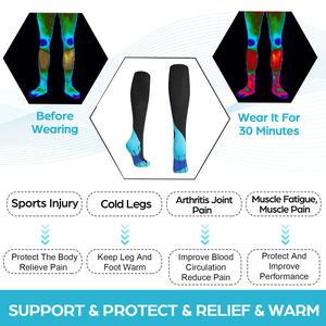 <span class=keywords><strong>Calze</strong></span> a compressione di alta qualità <span class=keywords><strong>calze</strong></span> medie infermiere medicale 20-30mmhg ciclismo Fitness Badminton medicali a compressione <span class=keywords><strong>calze</strong></span> - Product Image 4