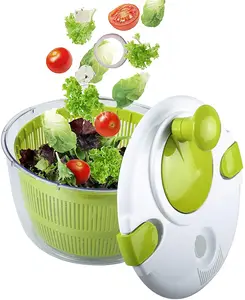 Plastic Groente Wasmachine Droger Snelle Handmatige Salade Mixer Chopper Met Slakom Fruit En Groente Dump Spinner