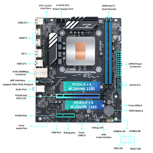 Kit de Combinación de Placa Base y <span class=keywords><strong>CPU</strong></span> ERYING Nuevo de Fábrica para I5-<span class=keywords><strong>12500H</strong></span> de 12 Núcleos, DDR4 de Doble Canal, M-ATX, para Juegos de Escritorio - Product Image 2