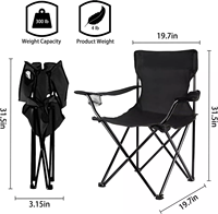 Chaise de plage d'extérieur avec logo imprimé et design personnalisé Chaise de sac à dos portable Chaise de camping pliable et pliable pour la pêche, la randonnée