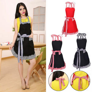 زي خادمة تنكري للهالوين بربطة عنق طويلة، زي نادلة، مريلة، للنساء، بتصميم ريترو جذاب ولطيف، بفيونكة، للمطبخ، بطابع عتيق ومثير - Product Image 3