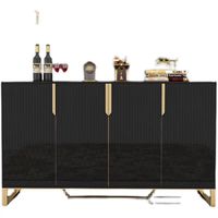 Armoire de rangement bar-café moderne pour salle à manger Buffet en bois de luxe Meuble buffet blanc