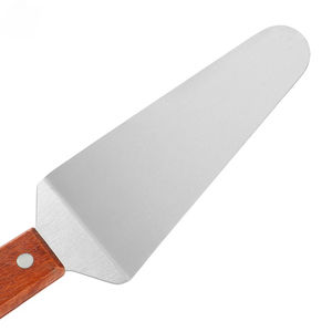 Spatule triangulaire à manche en bois, outil de pâtisserie, spatule à pizza, spatule à fromage, spatule triangulaire - Product Image 3