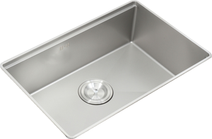 Fregadero de Cocina Estrecho Volcanic Nano Silver 760x440mm Acabado Espejo Cuenco Único Acero Inoxidable SUS304 802 Grifo Incluido - Product Image 6