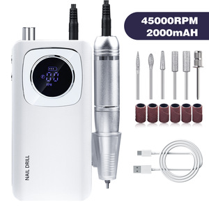 Ponceuse à Ongles Électrique Portable 45000 tr/min avec Lumière, Ponceuse Polisseuse pour Pédicure, Fiche UK, Machine à Manucure en Plastique, Vente en Gros - Product Image 6