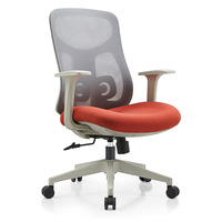 Chaise de bureau ergonomique en maille de conception moderne Support lombaire Hauteur réglable Pivotant Bureau d'ordinateur Accoudoirs (OEM/ODM)